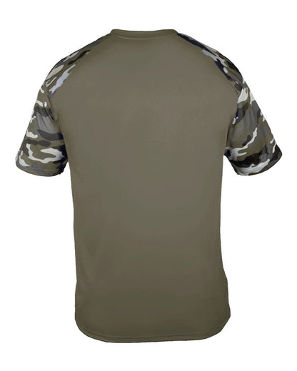 Badger Camo Sport T-Shirt 4141 #color_OD Green/ OD Green Camo