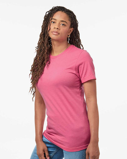 Tultex Combed CVC T-Shirt 602CVC #colormdl_Heather Charity Pink