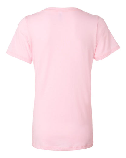 BELLA + CANVAS Women’s Relaxed Jersey V-Neck Tee 6405 #color_Pink