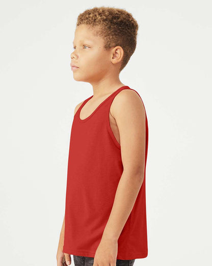 BELLA + CANVAS Youth Jersey Tank 3480Y #colormdl_Red