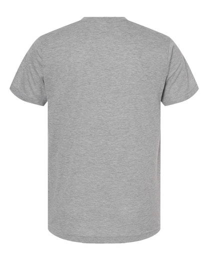 Tultex Poly-Rich V-Neck T-Shirt 207 #color_Heather Grey