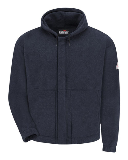 Bulwark Flame Resistant Fleece Full-Zip - Tall Sizes SMH6T #color_Navy