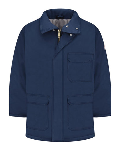 Bulwark Deluxe Parka - EXCEL FR® ComforTouch - Tall Sizes JLP8T #color_Navy