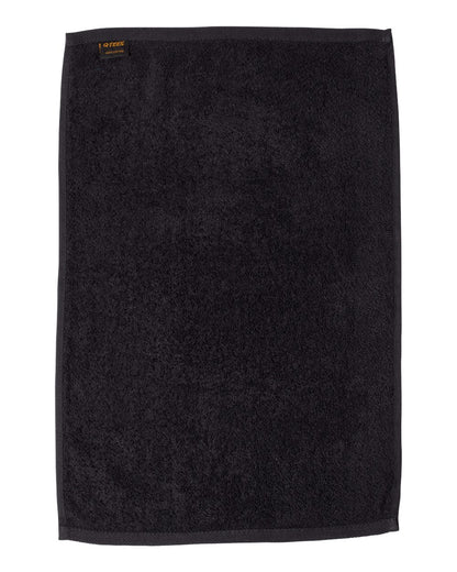 Q-Tees Deluxe Hemmed Hand Towel T300 #color_Black