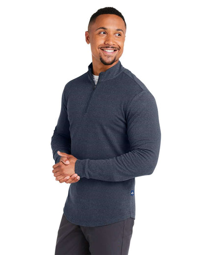 Swannies Men's Emery Quarter-Zip Pullover SWE500 #colormdl_Navy Heather