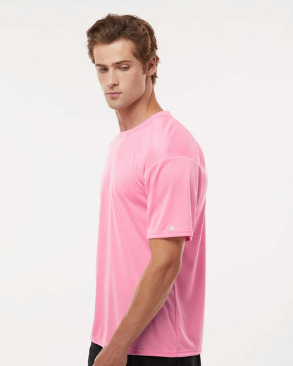 Badger B-Core Sport Shoulders T-Shirt 4120 #colormdl_Pink