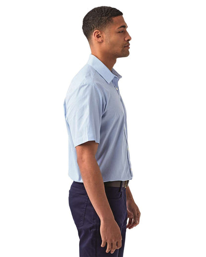 Artisan Collection by Reprime Men's Microcheck Gingham Cotton Shirt RP221 #colormdl_Light Blue/ White