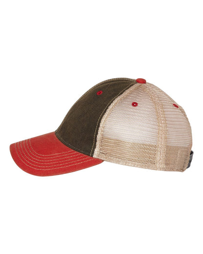 LEGACY Old Favorite Trucker Cap OFA #color_Black/ Scarlet Red/ Khaki