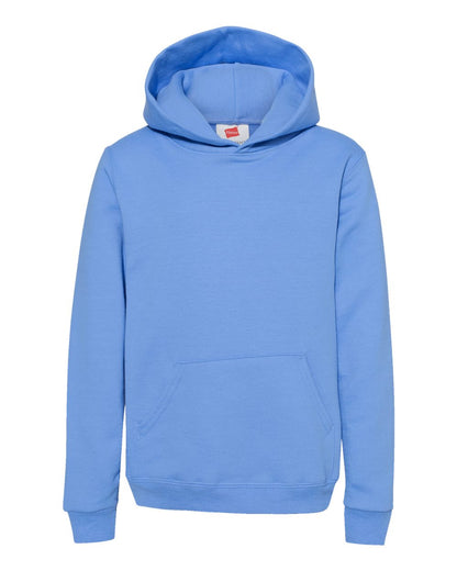 Hanes Youth EcoSmart® Hooded Sweatshirt P473 #color_Carolina Blue