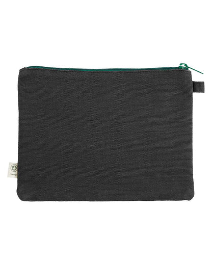 econscious Hemp Pouch EC8402 #color_Black/ Kelly