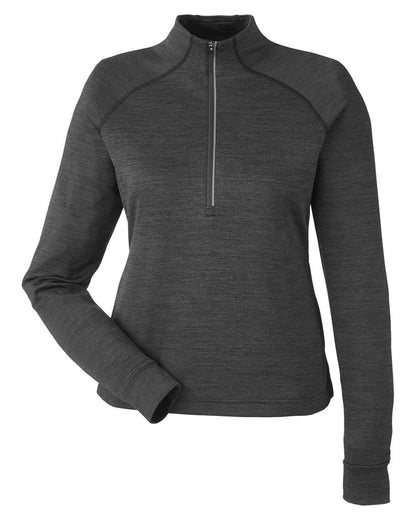 Spyder Women's Mission Half-Zip Sweatshirt S17998 #color_Black Jasper