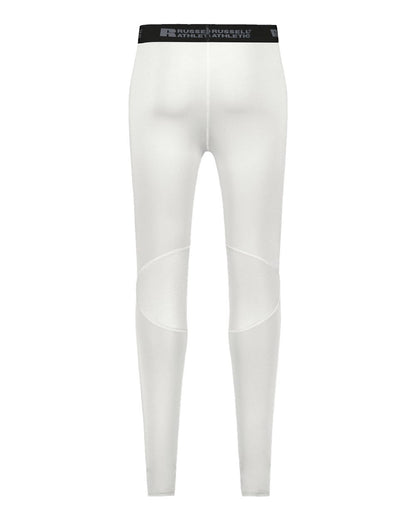 Russell Athletic Unisex CoolCore® Compression Tights R25CPM #color_White