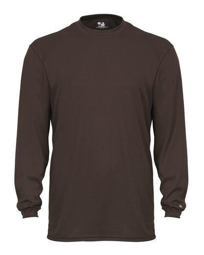 Badger B-Core Long Sleeve T-Shirt 4104 #color_Brown