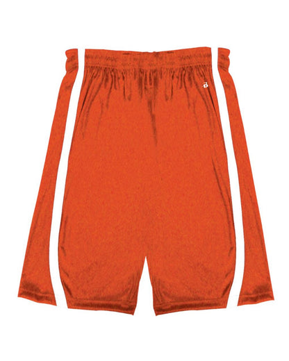 Alleson Athletic Youth B-Core B-Slam Reversible Shorts 2244 #color_Burnt Orange/ White