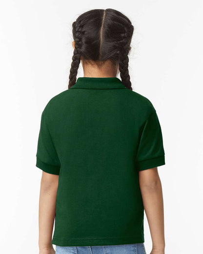 Gildan Youth DryBlend® Jersey Polo 8800B #colormdl_Forest Green