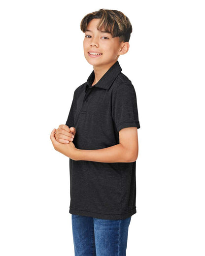 Team 365 Youth Zone Sonic Heather Performance Polo TT51HY #colormdl_Black Heather