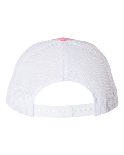 Richardson Snapback Trucker Cap 112 #color_Hot Pink/ White