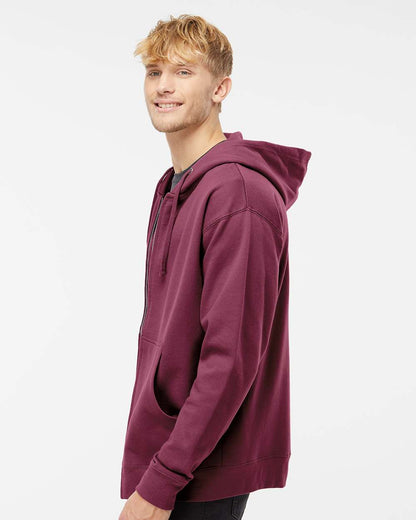 Independent Trading Co. Midweight Full-Zip Hooded Sweatshirt SS4500Z #colormdl_Maroon