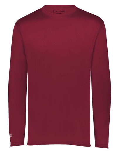 Holloway Men's Momentum Long Sleeve T-Shirt 222822 #color_Cardinal