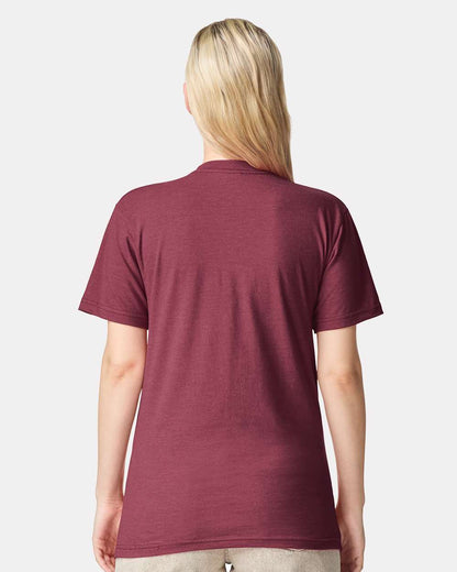 American Apparel Unisex CVC Tee 2001CVC #colormdl_Heather Cranberry