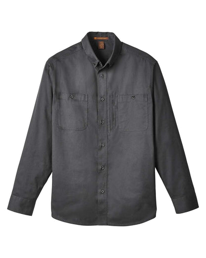 Harriton Men's Advantage IL Workshirt M585L #color_Dark Charcoal