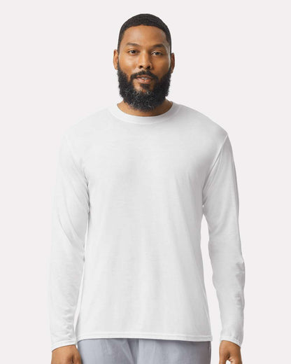 Gildan Unisex Performance® Long Sleeve T-Shirt 42400 #colormdl_White