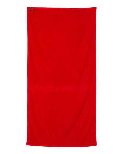 Q-Tees Velour Beach Towel QV3060 #color_Red