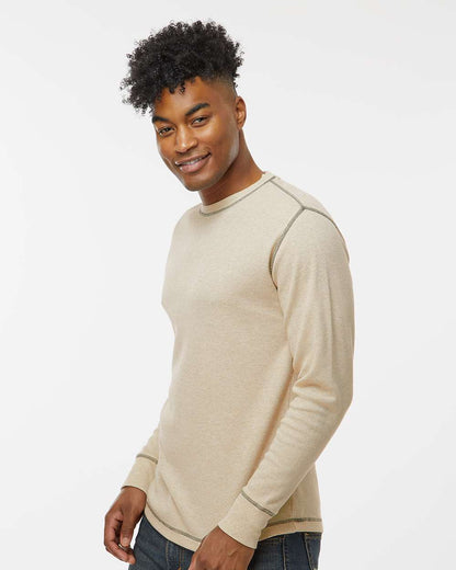 J. America Men's Vintage Thermal Long Sleeve T-Shirt 8238 #colormdl_Oatmeal Heather