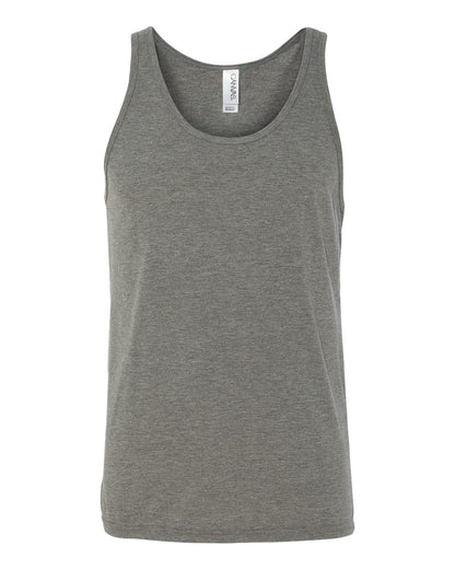 BELLA + CANVAS Triblend Tank 3484 #color_Grey Triblend