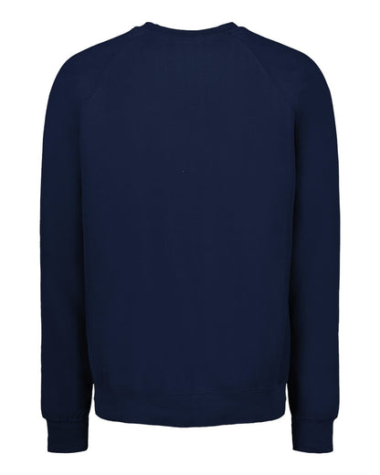 MV Sport Men's Vintage Fleece Raglan Crewneck Sweatshirt 17116 #color_Vintage Blue
