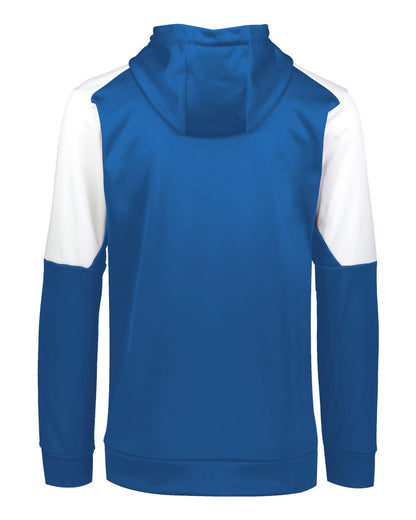Holloway Unisex Blue Chip Hooded Sweatshirt 222540 #color_Royal/ White