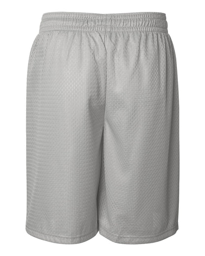 Badger Pro Mesh 9" Shorts 7209 #color_Silver