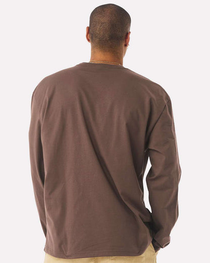 BELLA + CANVAS Unisex 7.5 oz Heavyweight Long Sleeve Tee 4651 #colormdl_Cocoa