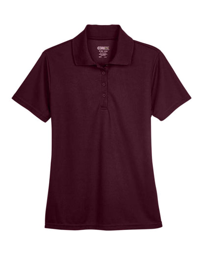 CORE365 Women's Origin Performance Piqué Polo 78181 #color_Burgundy