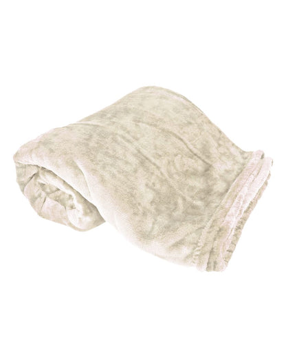 Alpine Fleece Oversized Mink Touch Luxury Blanket 8727 #color_Cream