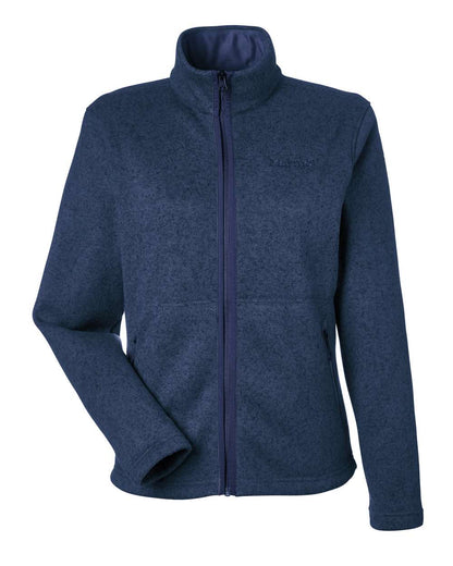 Marmot Women's Drop Line Fleece Jacket M16250 #color_Arctic Navy Heather