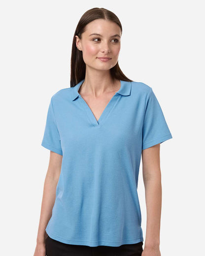 CORE365 Women's Resolve CVC Performance Pique Polo CE106W #colormdl_Columbia Blue