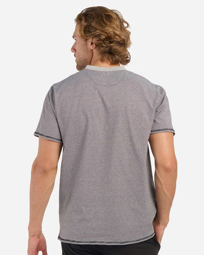 Boxercraft Men's Striped V-Notch T-Shirt BM2401 #colormdl_Black/ White