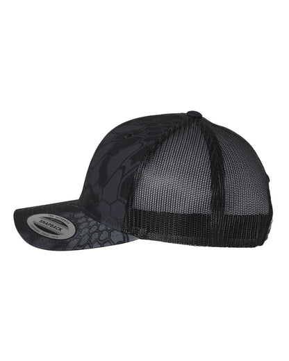 YP Classics Retro Trucker Cap 6606 #color_Kryptek Typhon
