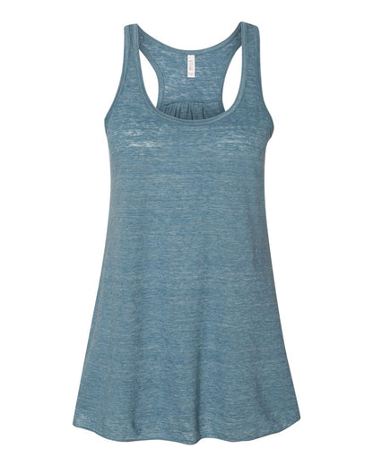 BELLA + CANVAS Women's Flowy Racerback Tank 8800 #color_Denim Slub