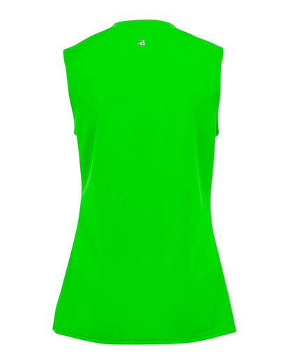 Badger Girls' B-Core Sleeveless T-Shirt 2163 #color_Lime