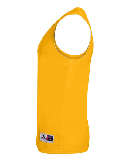 Augusta Sportswear Youth Reversible Wicking Tank Top 149 #color_Gold/ White