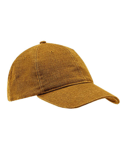 econscious Washed Hemp Unstructured Baseball Cap EC7091 #color_Old Gold