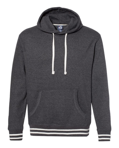 J. America Men's Relay Hooded Sweatshirt 8649 #color_Black