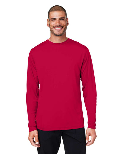 CORE365 Unisex Capital Long Sleeve Performance T-Shirt CE10L #colormdl_Classic Red