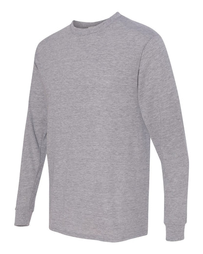 JERZEES Unisex Dri-Power® Performance Long Sleeve T-Shirt 21MLR #color_Athletic Heather