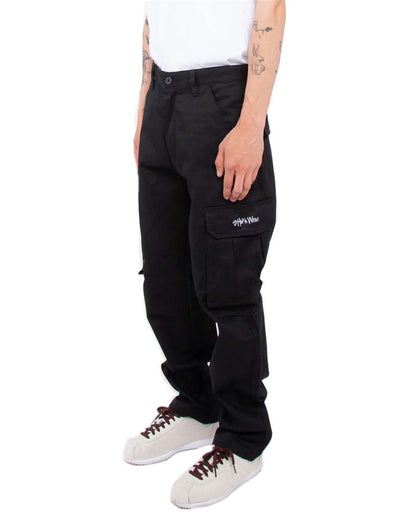 Shaka Wear Men's Twill Cargo Pants SHSPCP #colormdl_Black_32