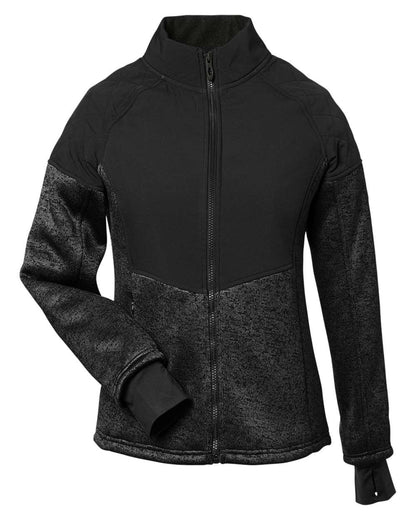 Spyder Women's Passage Sweater Jacket S17741 #color_Black Powder/ Black