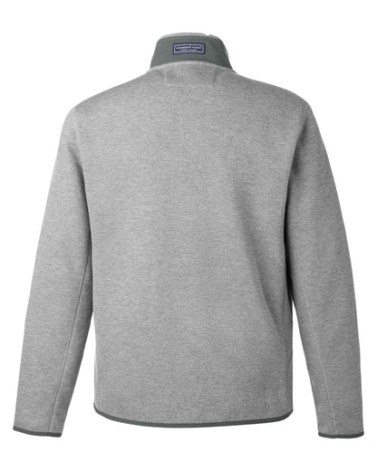 vineyard vines Men's Mountain Sweaterfleece Quarter-Zip Pullover K004694 #color_Ultim Grey