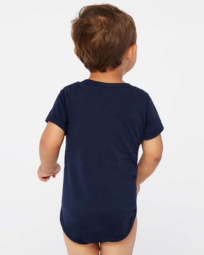 Rabbit Skins Infant Fine Jersey Bodysuit 4424 #colormdl_Navy